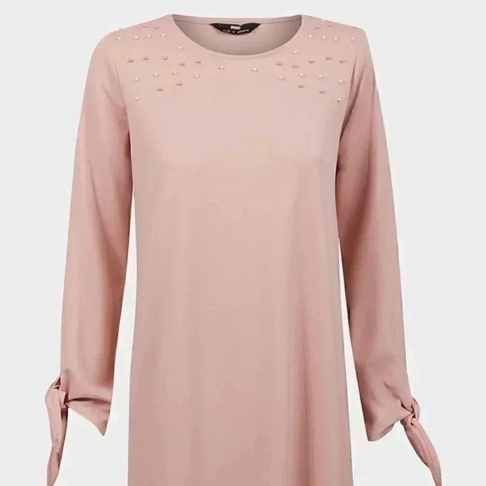 Sale👉Bik Bok Neckline Long Sleeve Dress